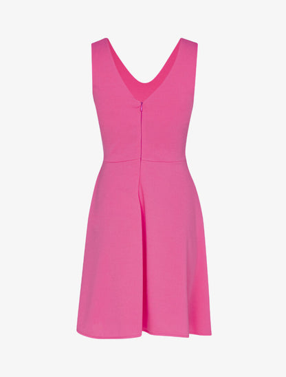 Robe patineuse à détail chaîne - fushia - 2