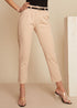 Pantalon coupe carotte stretch - beige - 5