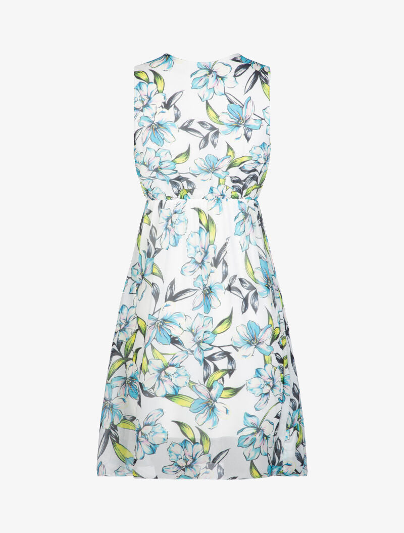 Robe patineuse à imprimé floral - ecru - 2