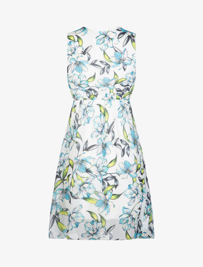 Robe patineuse à imprimé floral - ecru - 2