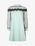 Robe à haut de buste en tulle - vert d&