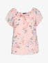 Top fleuri coupe boule - rose - 3
