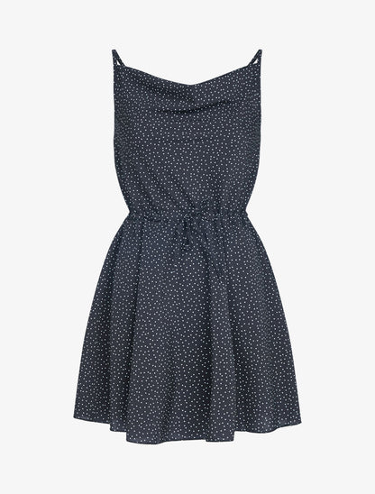 Robe patineuse à pois - noir - 3