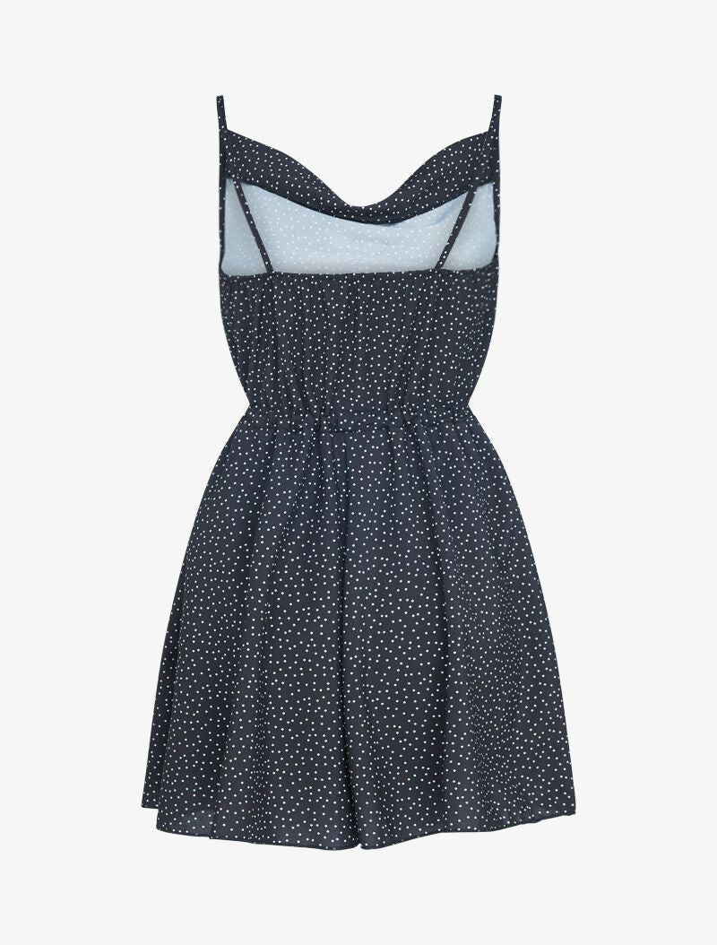 Robe patineuse à pois - noir - 2