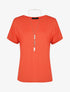 T-shirt loose à sautoir - corail - 3