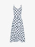 Robe portefeuille à pois - blanc - 3