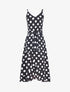 Robe portefeuille à pois - noir - 3