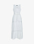 Robe à bandes ajourées en crochet - blanc - 3