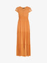Robe à mancherons brodées - orange - 3