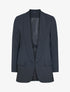 Blazer ouvert à fausses poches - noir - 1