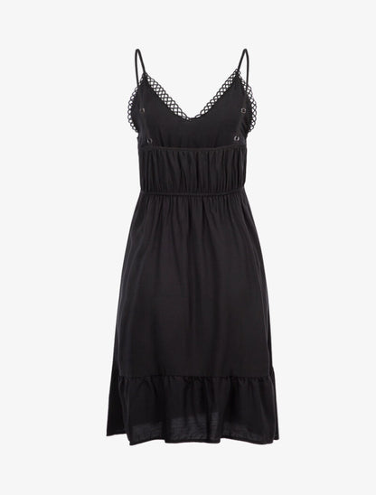 Robe à buste en crochet - noir - 2