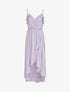 Robe portefeuille à volants - lilas - 3