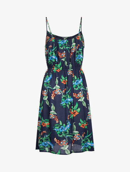 Robe à imprimé printanier - marine - 3