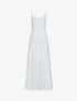 Robe longue unie - blanc - 1
