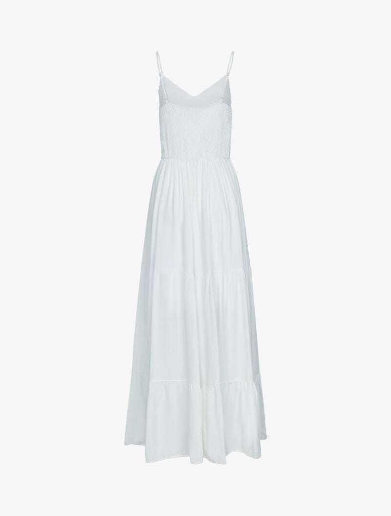 Robe longue unie - blanc - 2