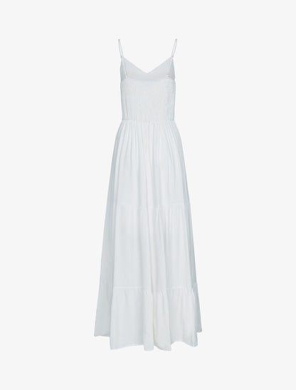 Robe longue unie - blanc - 2