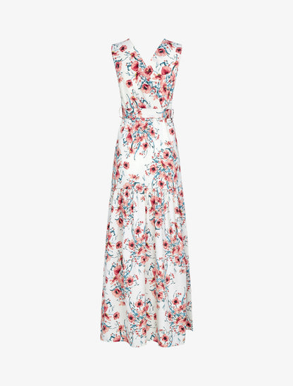 Robe à imprimé floral - ecru - 2