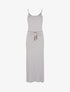 Robe à côtés fendus - gris clair - 4