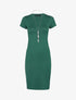 Robe t-shirt ajustée - vert bouteille - 3