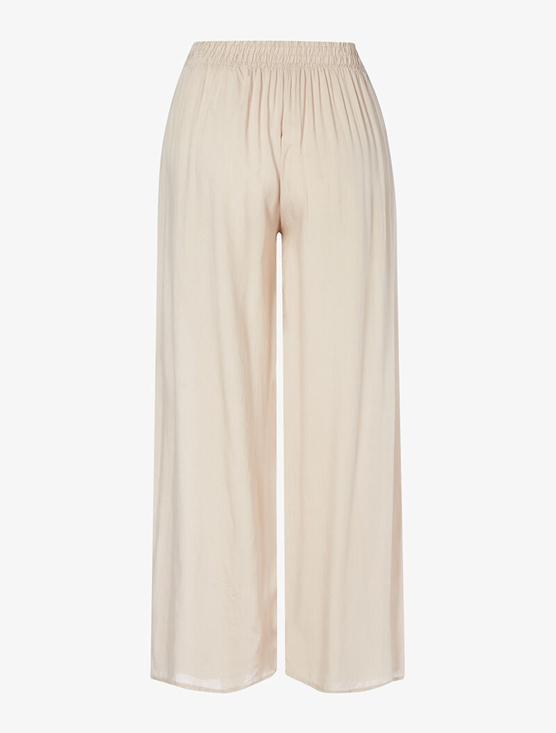 Pantalon fluide uni - taupe - 2