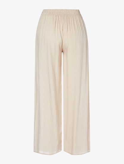 Pantalon fluide uni - taupe - 2