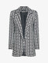 Blazer à imprimé graphique - noir - 1