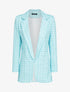 Blazer à imprimé graphique - turquoise - 1