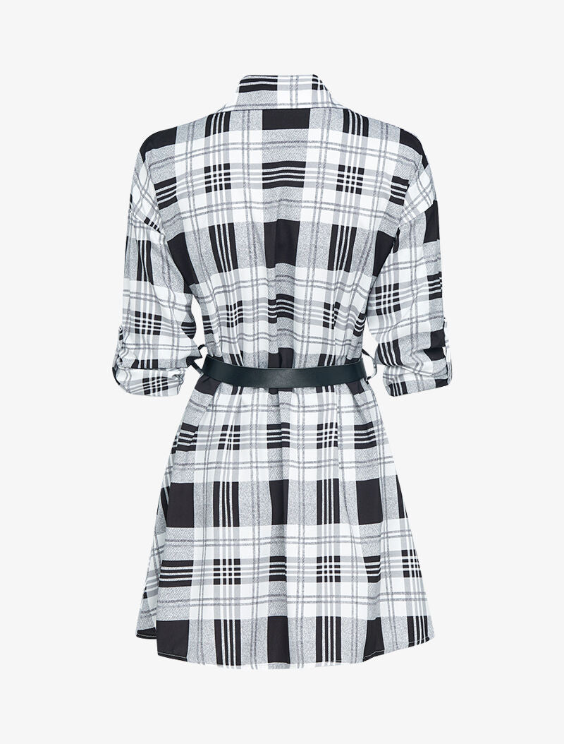 Chemise longue à imprimés - noir - 2
