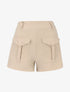 Mini short à grandes poches - beige - 1