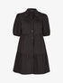 Robe trapèze boutonnée - noir - 1