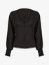 Top fluide à détails crochet - noir - 3