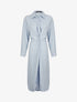 Robe chemise à pans boutonnés - bleu ciel - 3
