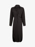 Robe chemise à pans boutonnés - noir - 3