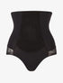 Culotte gainante à détails dentelle - noir - 1