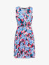 Robe imprimée et gaufrée - bleu ciel - 1
