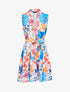 Robe patineuse à imprimé floral - bleu - 3