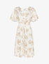 Robe satinée à imprimés - beige - 1