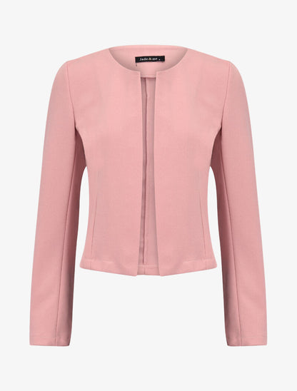 Veste courte coupe ajustée - rose - 1