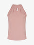 Top uni à col americain - rose - 3