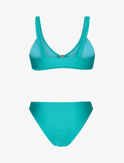 Bikini triangle à clip - turquoise - 2