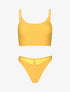Bikini brassière côtelé - moutarde - 1
