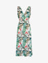 Robe longue cache coeur imprimé jungle - blanc - 1