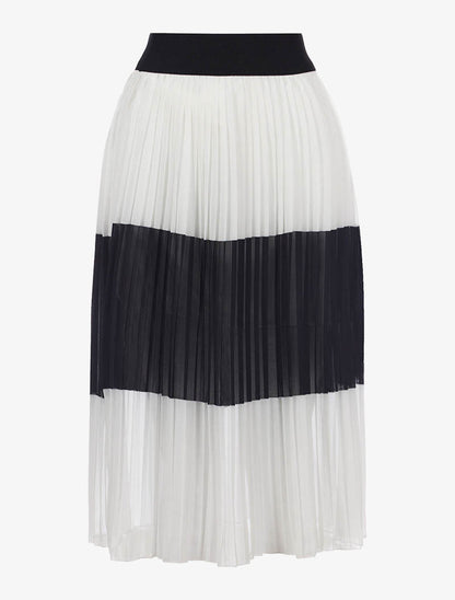 Jupe voile froissée - noir - 1