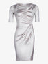 Robe côté froncé - beige - 3