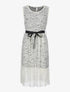 Robe dentelle avec doublure - blanc - 1