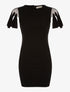 Robe manches à lamelles - noir - 1