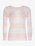 Pull maille à reliefs - rose - 1