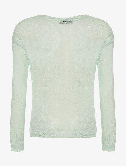 Pull étoile en relief - vert d&