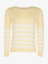 Pull rayures en maille large - jaune - 3
