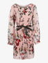 Robe plissée et imprimée - rose - 3